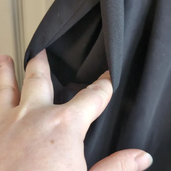 Zara Trafaluc Black Bag Waist Goucho Cropped Pant Size Medium - Picture 3 of 6